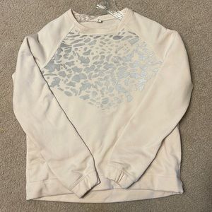 Lululemon Light Pink Crewneck leopard
